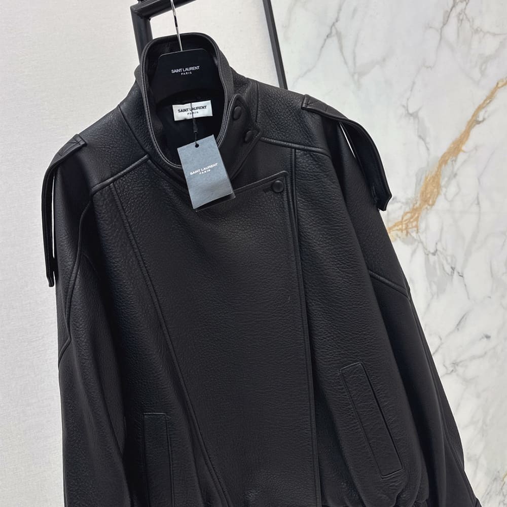 Sa1nt Lau*nt WOMEN Genuine Leather COAT(size:S|M|L)