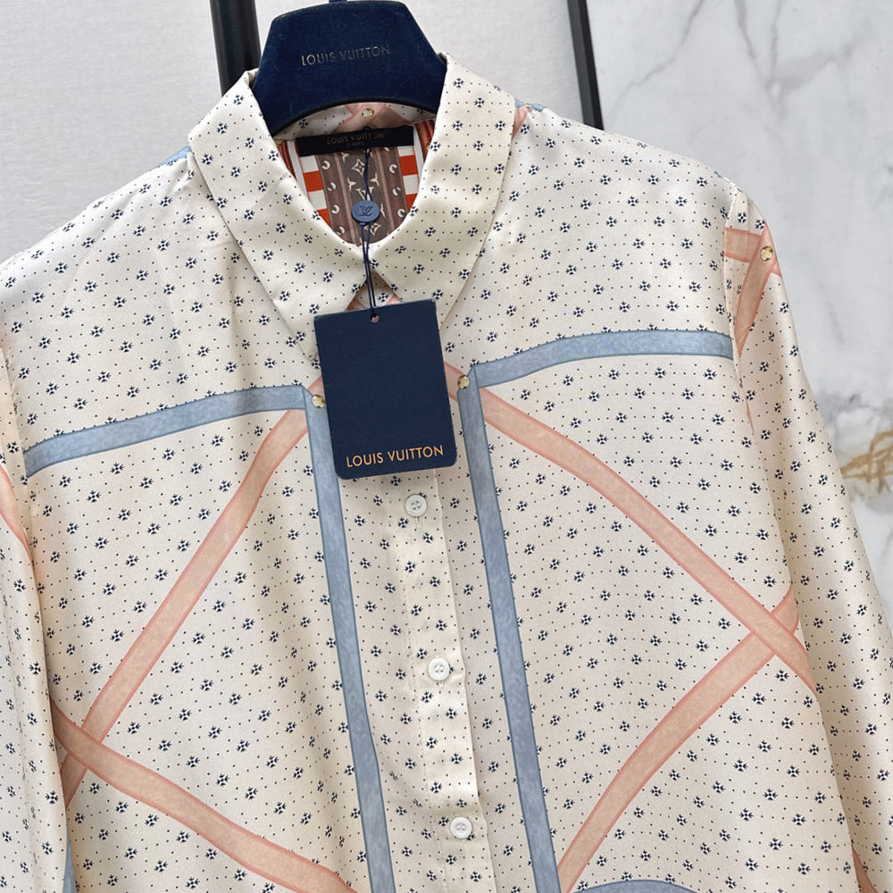 LV WOMEN SILK SHIRT(size:S|M|L|XL)