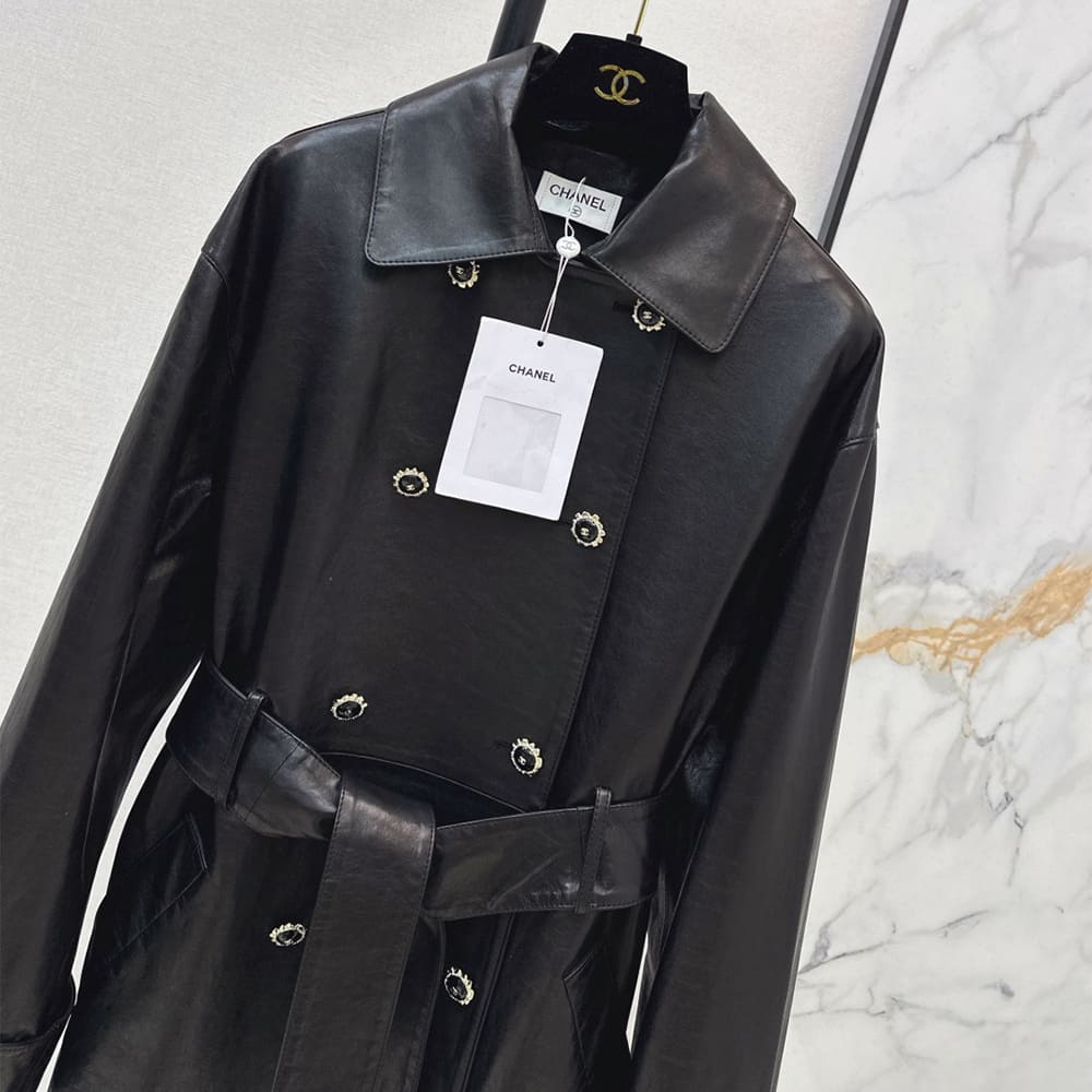 Ch**el WOMEN Genuine Leather COAT(size:S|M|L)