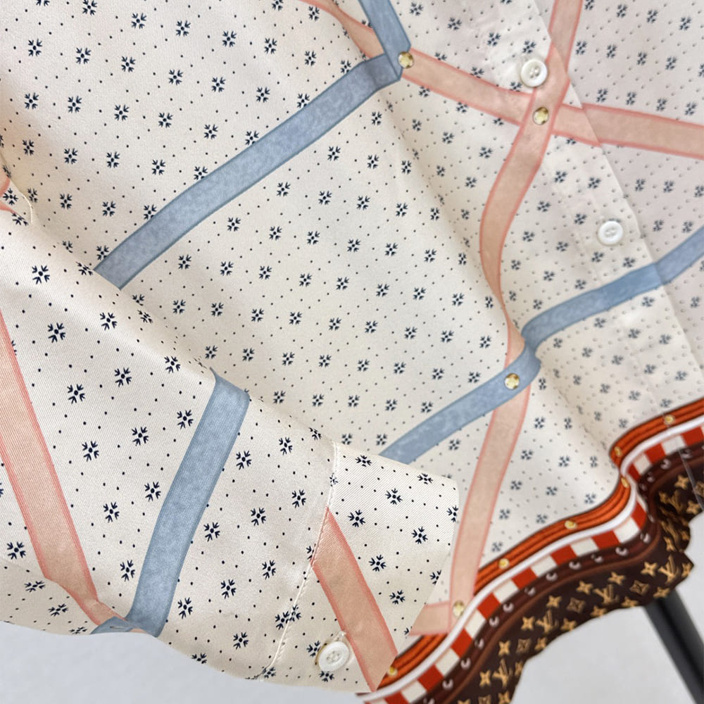 LV WOMEN SILK SHIRT(size:S|M|L|XL)