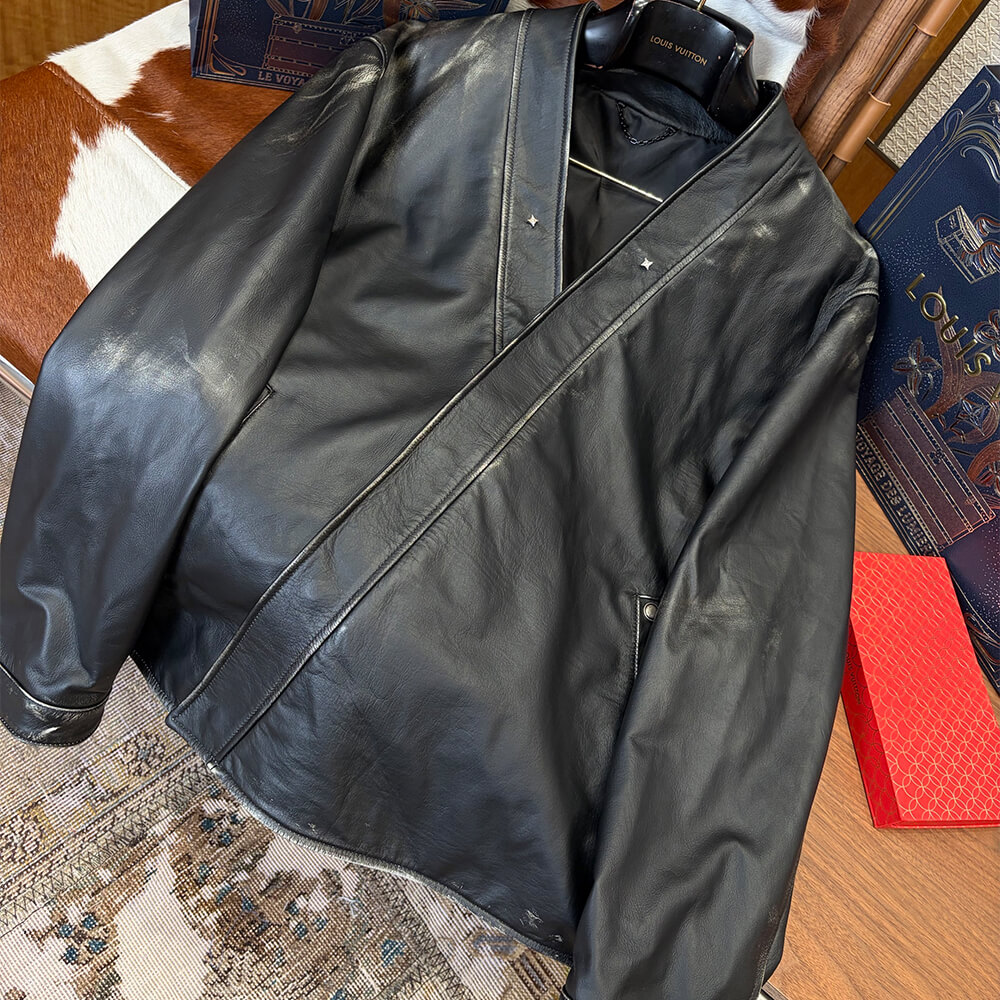 LV UNISEX Genuine Leather COAT(size:S|M|L|XL)