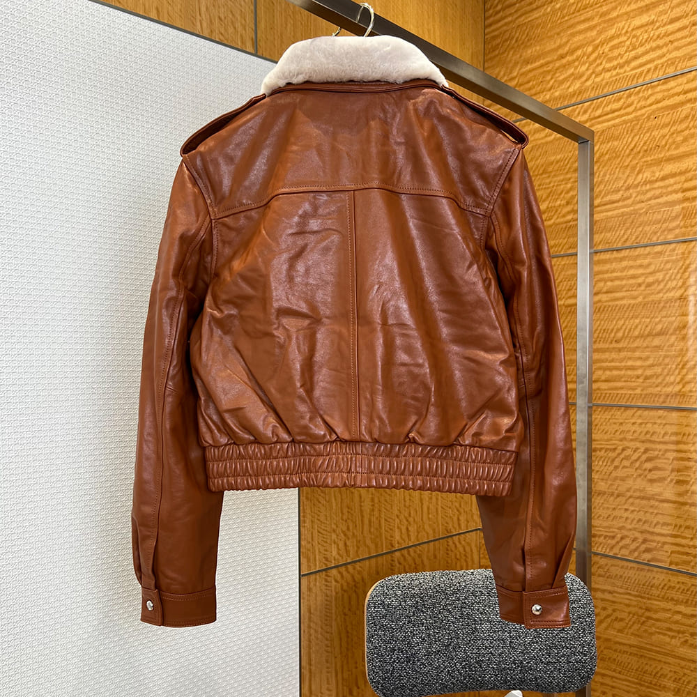 M1um1u UNISEX Genuine Leather COAT(size:S|M|L)