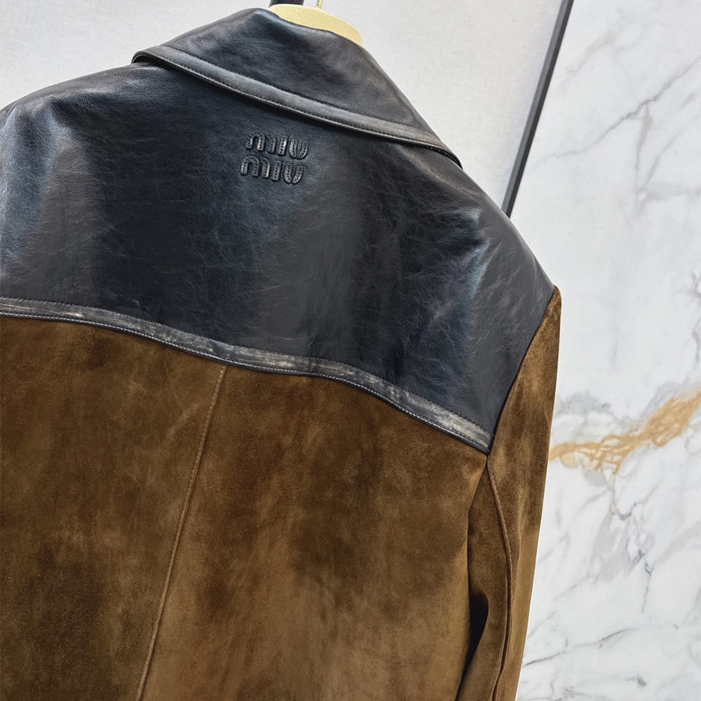 M1um1u WOMEN Genuine Leather COAT(size:S|M|L|XL)