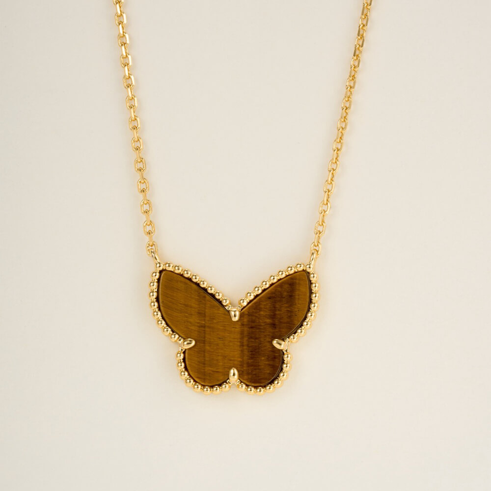 V*n Cl**f & Arpels Lucky Alhambra butterfly pendant