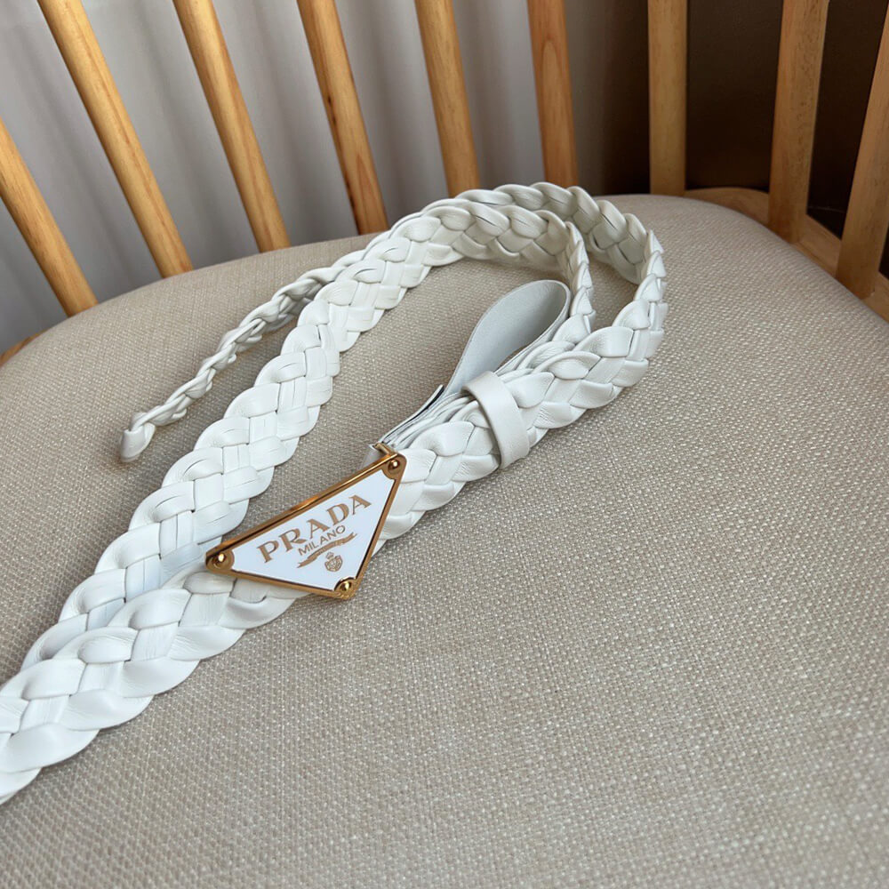 Pra*a Nappa leather belt
