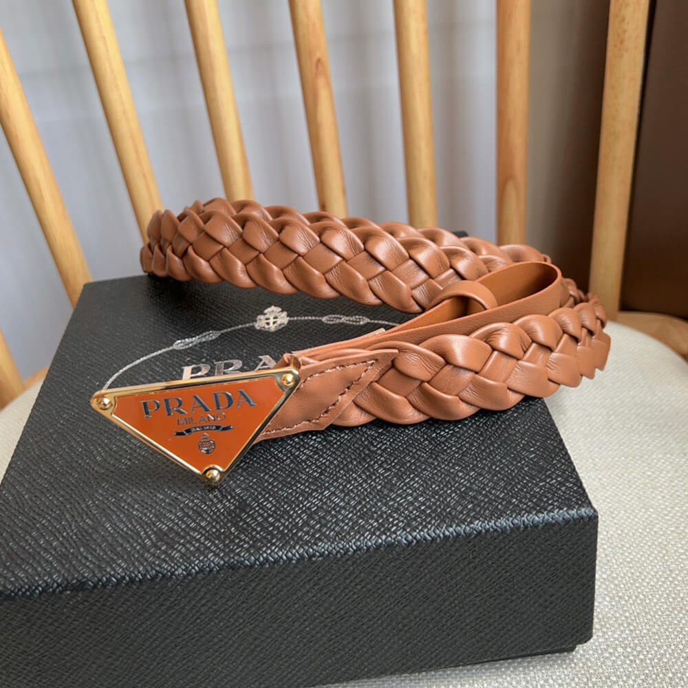 Pra*a Nappa leather belt