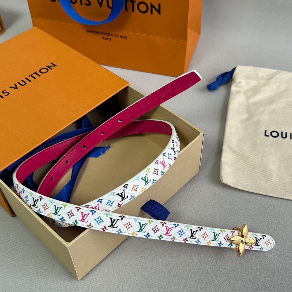 LV x TM Mini Flowergram 15mm Reversible Belt(High-end Grade)