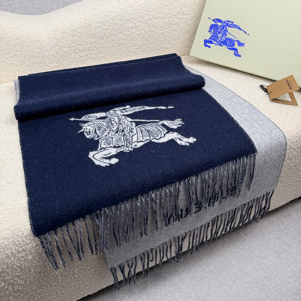 Bv*b*rry Knight Cashmere Reversible Scarf
