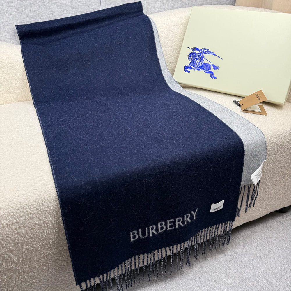 Bv*b*rry Knight Cashmere Reversible Scarf