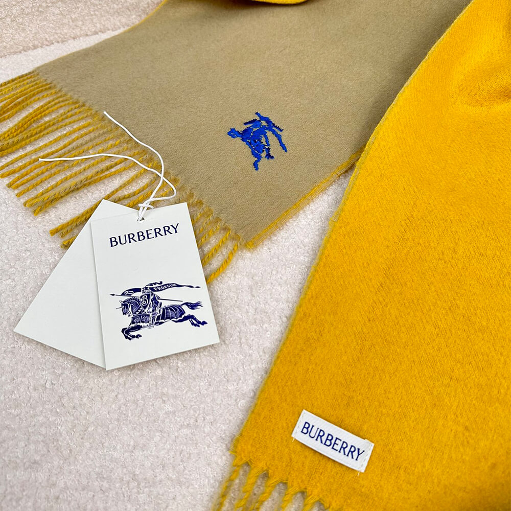 Bv*b*rry Reversible Cashmere Scarf