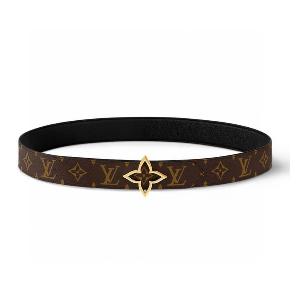 LV Slim Flower 35mm Reversible Belt