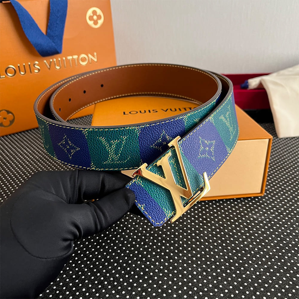 LV Initiales College Monogram Heritage 40mm Reversible Belt