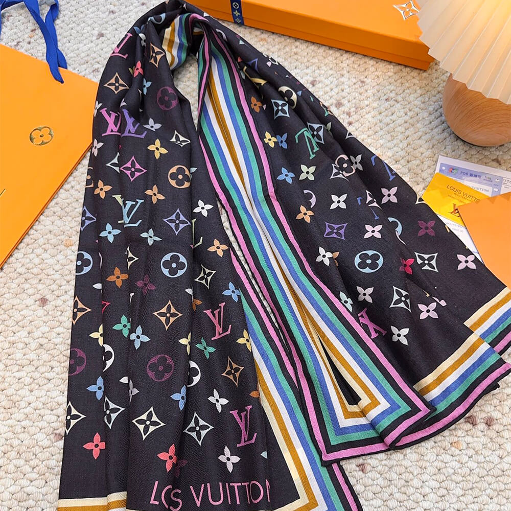 LV x TM Monogram Multicolor Shawl