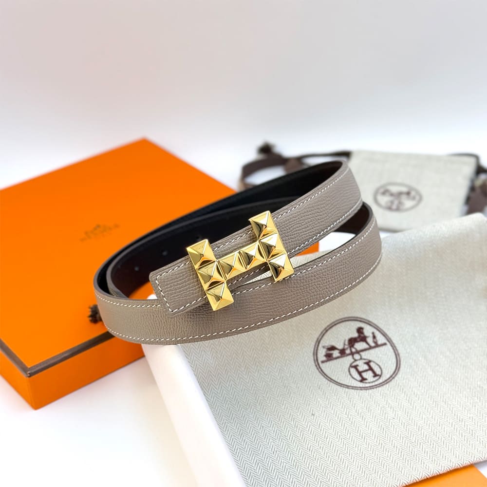 H**me5 H Infini belt buckle & Reversible leather strap 24 mm