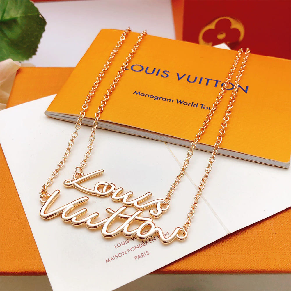 LV Script Necklace