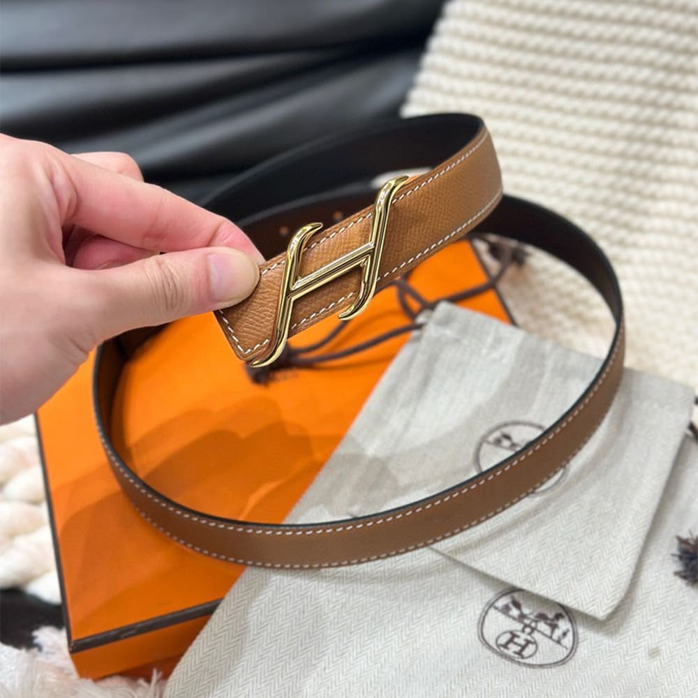 H**me5 HDN belt buckle & Reversible leather strap 24 mm