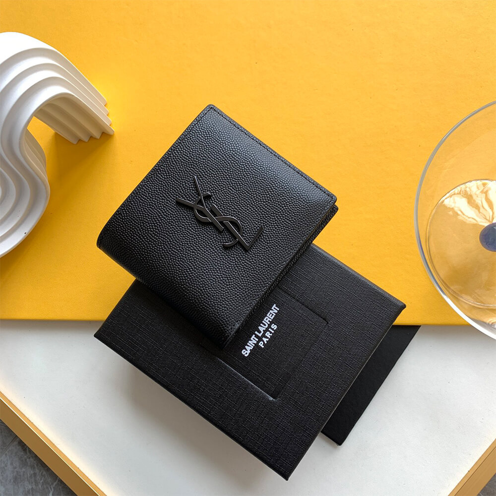 CASSANDRE East/West wallet in grain de poudre leather(HIGH-END GRADE)