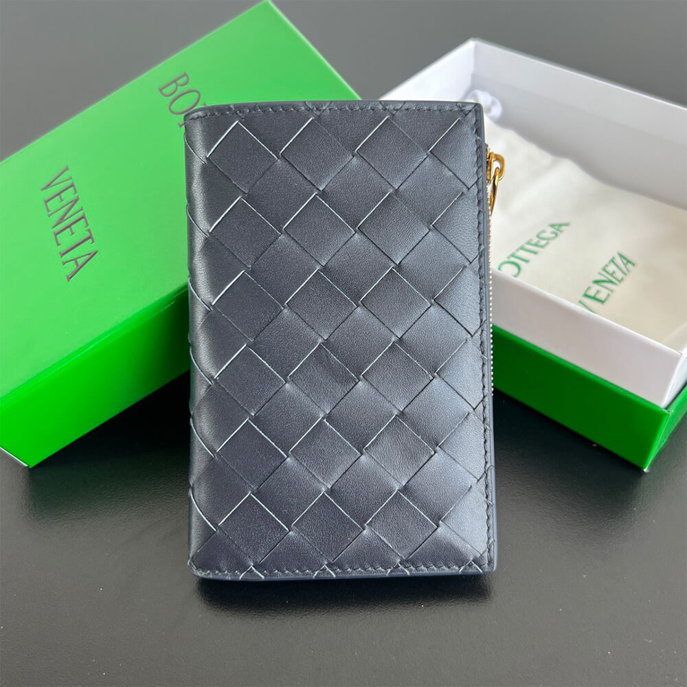Intrecciato Medium Bi-Fold Wallet(HIGH-END GRADE)