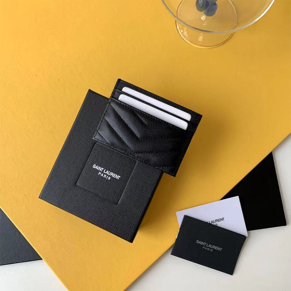 CASSANDRE MATELASS?? card case in grain de poudre leather(HIGH-END GRADE)