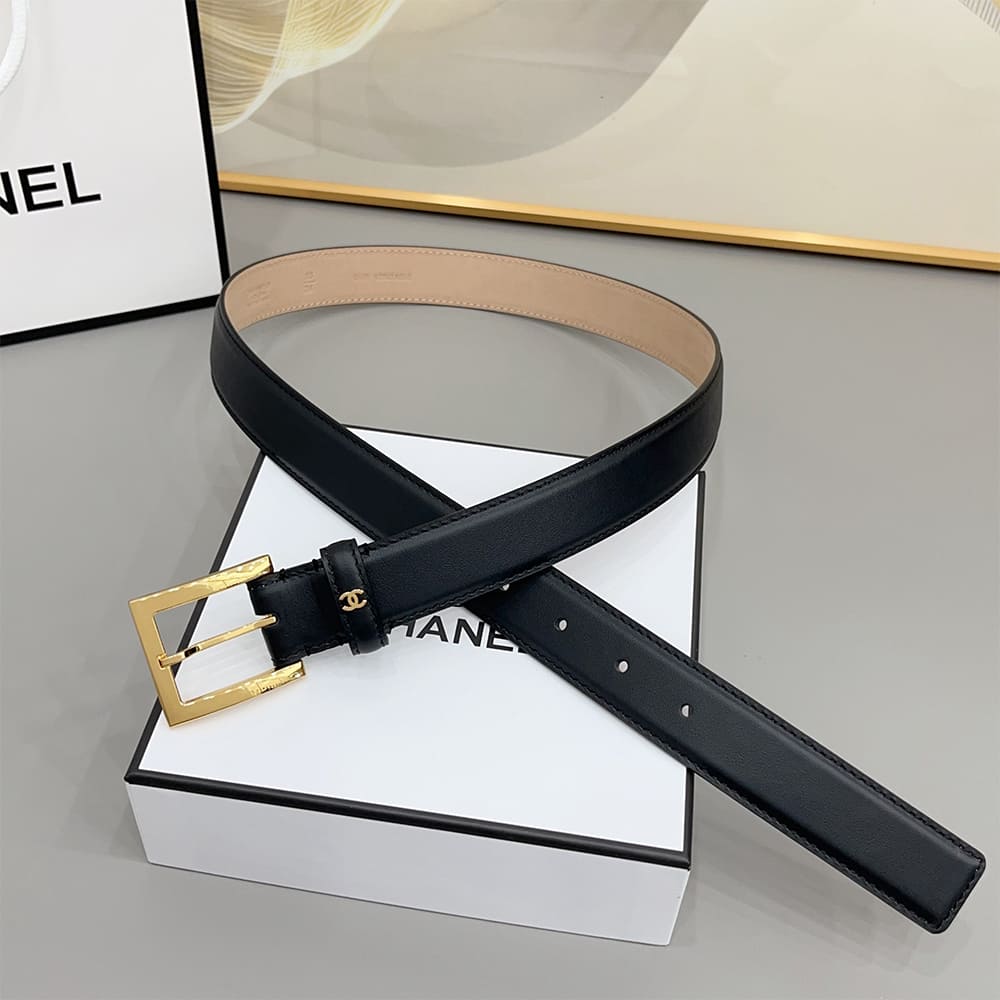 Ch**el Leather belt 30 mm