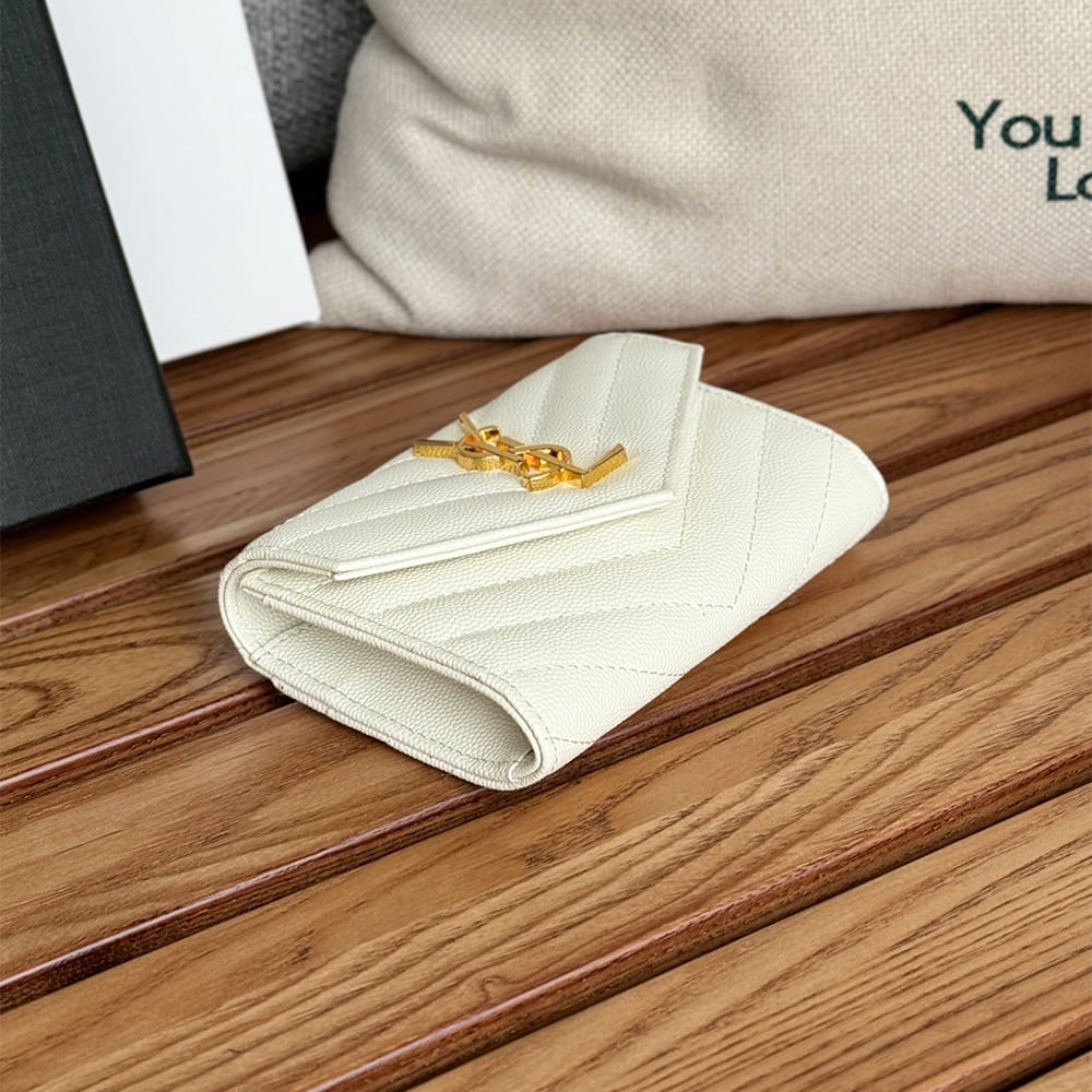 CASSANDRE MATELASS?? SMALL ENVELOPE WALLET IN GRAIN DE POUDRE LEATHER(HIGH-END GRADE)