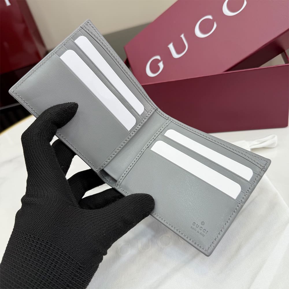 Dusty blue interior GG bi-fold wallet(HIGH-END GRADE)
