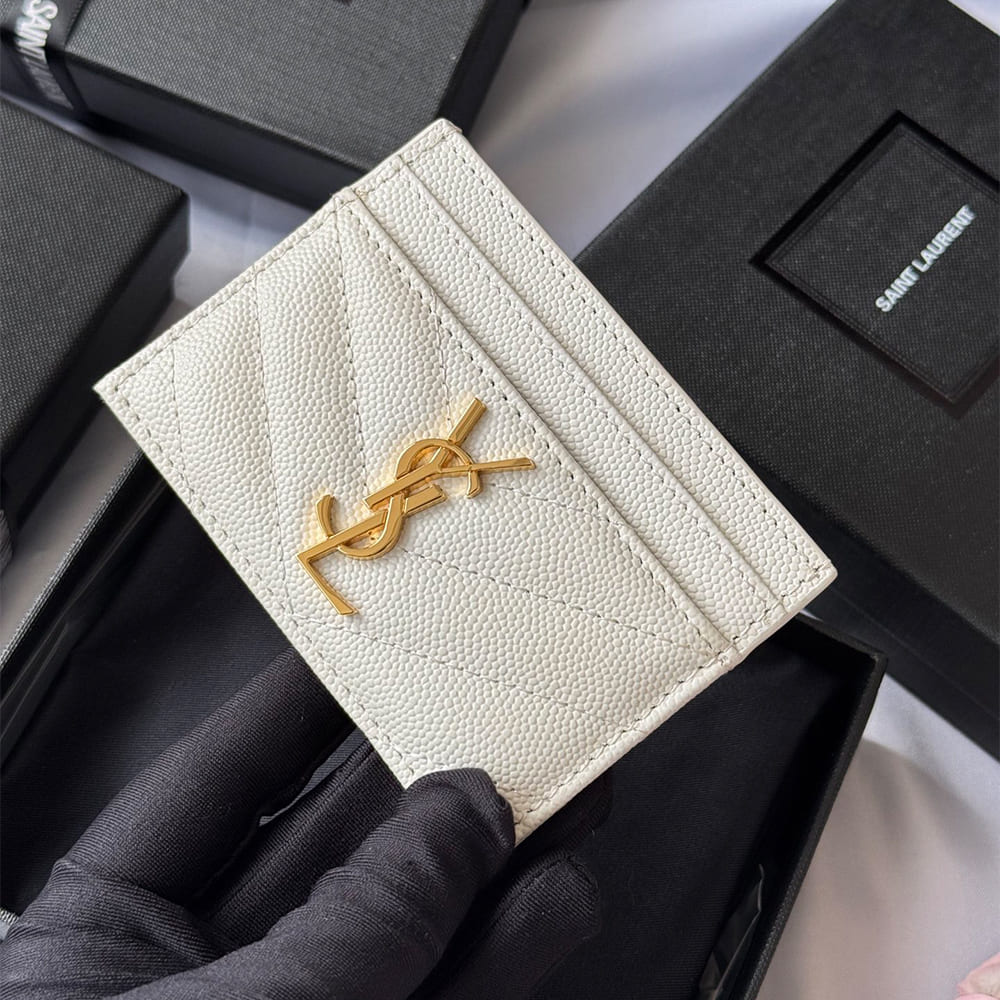CASSANDRE MATELASS?? card case in grain de poudre leather(HIGH-END GRADE)