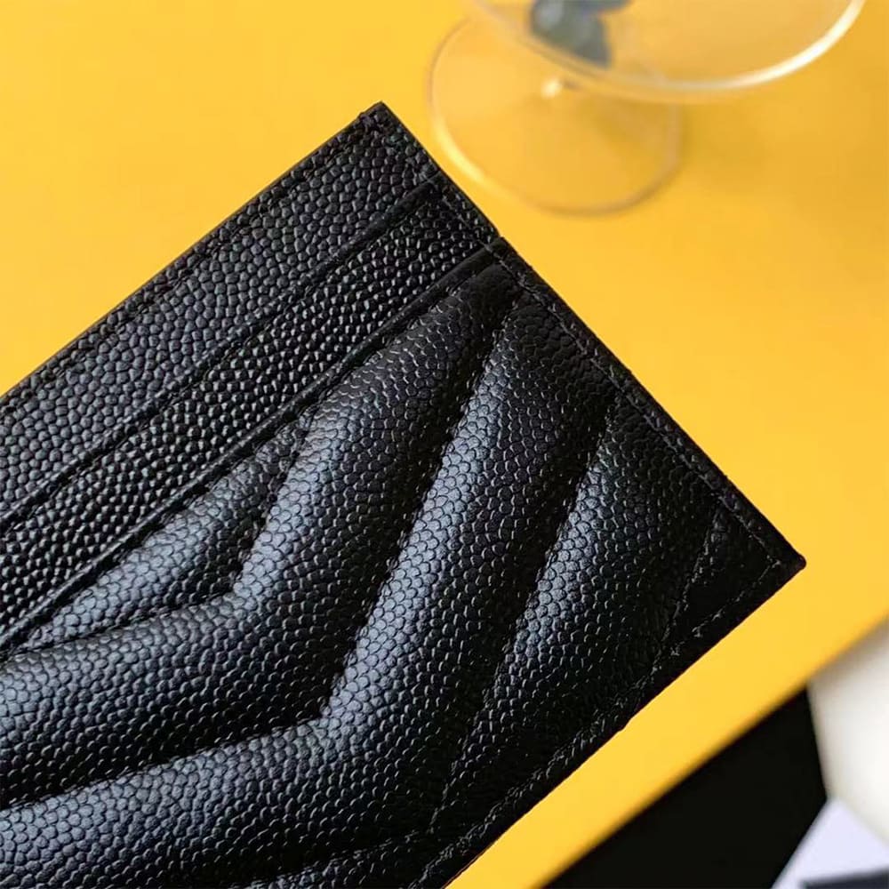 CASSANDRE MATELASS?? card case in grain de poudre leather(HIGH-END GRADE)