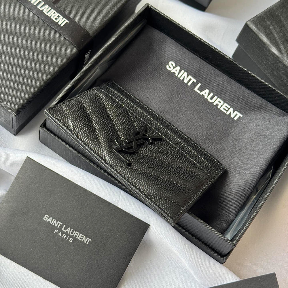 CASSANDRE MATELASS?? card case in grain de poudre leather(HIGH-END GRADE)