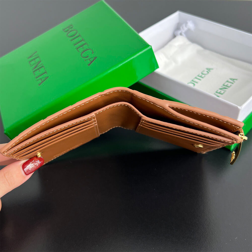 Intrecciato Small Bi-Fold Wallet(HIGH-END GRADE)