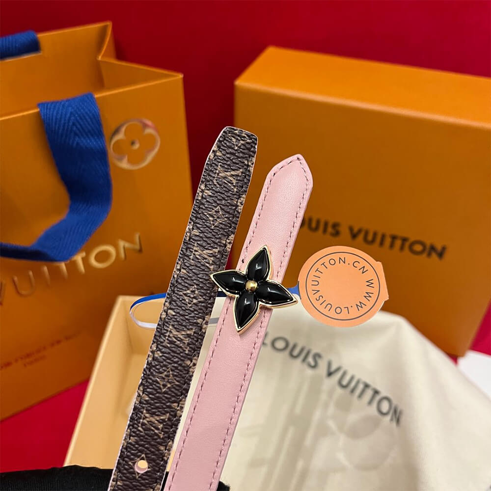 LV Mini Flowergram 15mm Reversible Belt