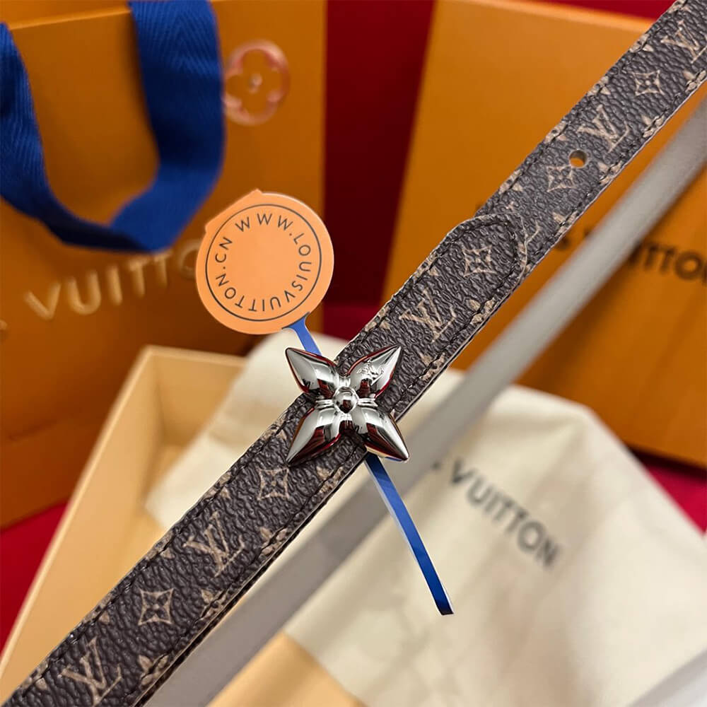 LV Mini Flowergram 15mm Reversible Belt