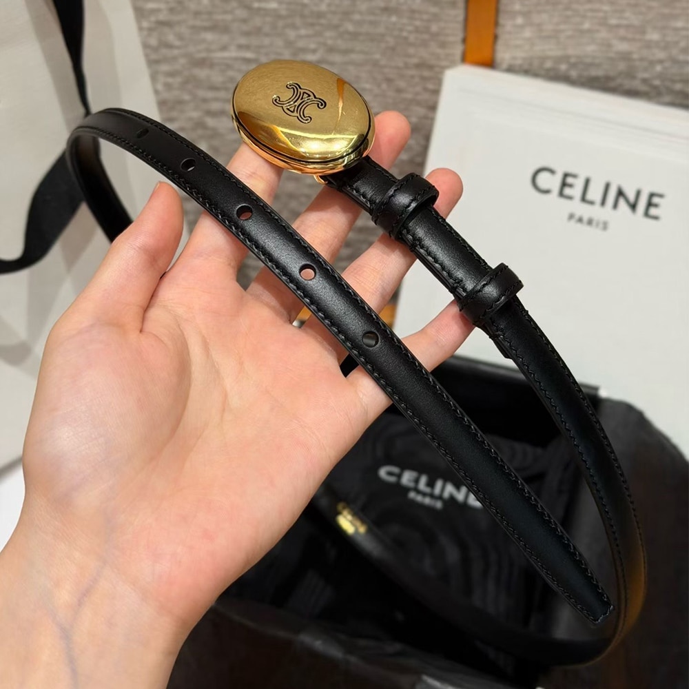 Ce1i*e Thin Plate Belt 13MM IN Taurillon Leather
