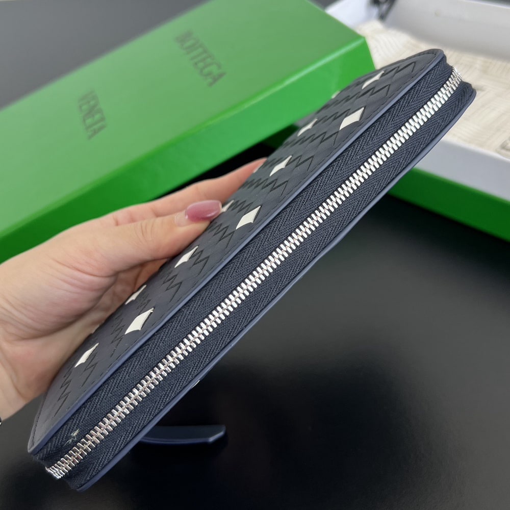 B0tt*ga Ven*ta Intrecciato Piccolo Zip Around Wallet(HIGH-END GRADE)