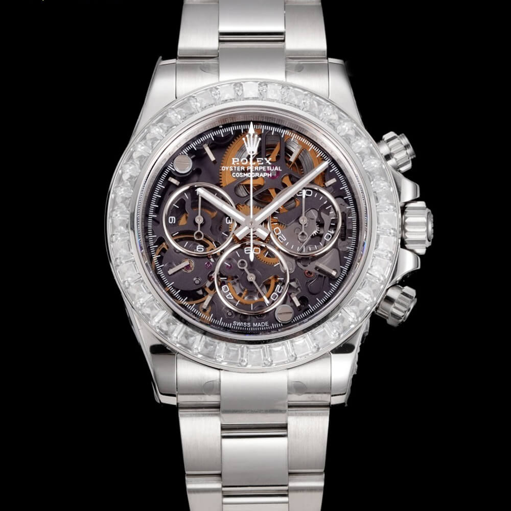 R01ex Diw Daytona skeleton dial