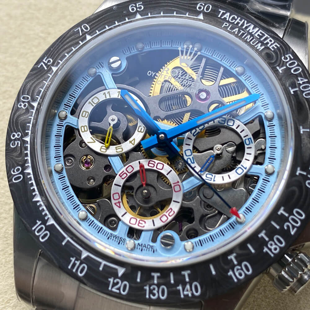 R01ex Diw Daytona skeleton dial