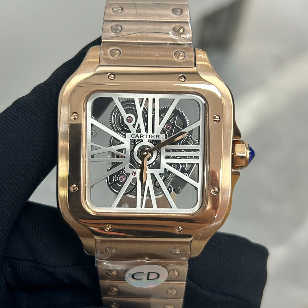 Ca*t1er Santos Skeleton Watch