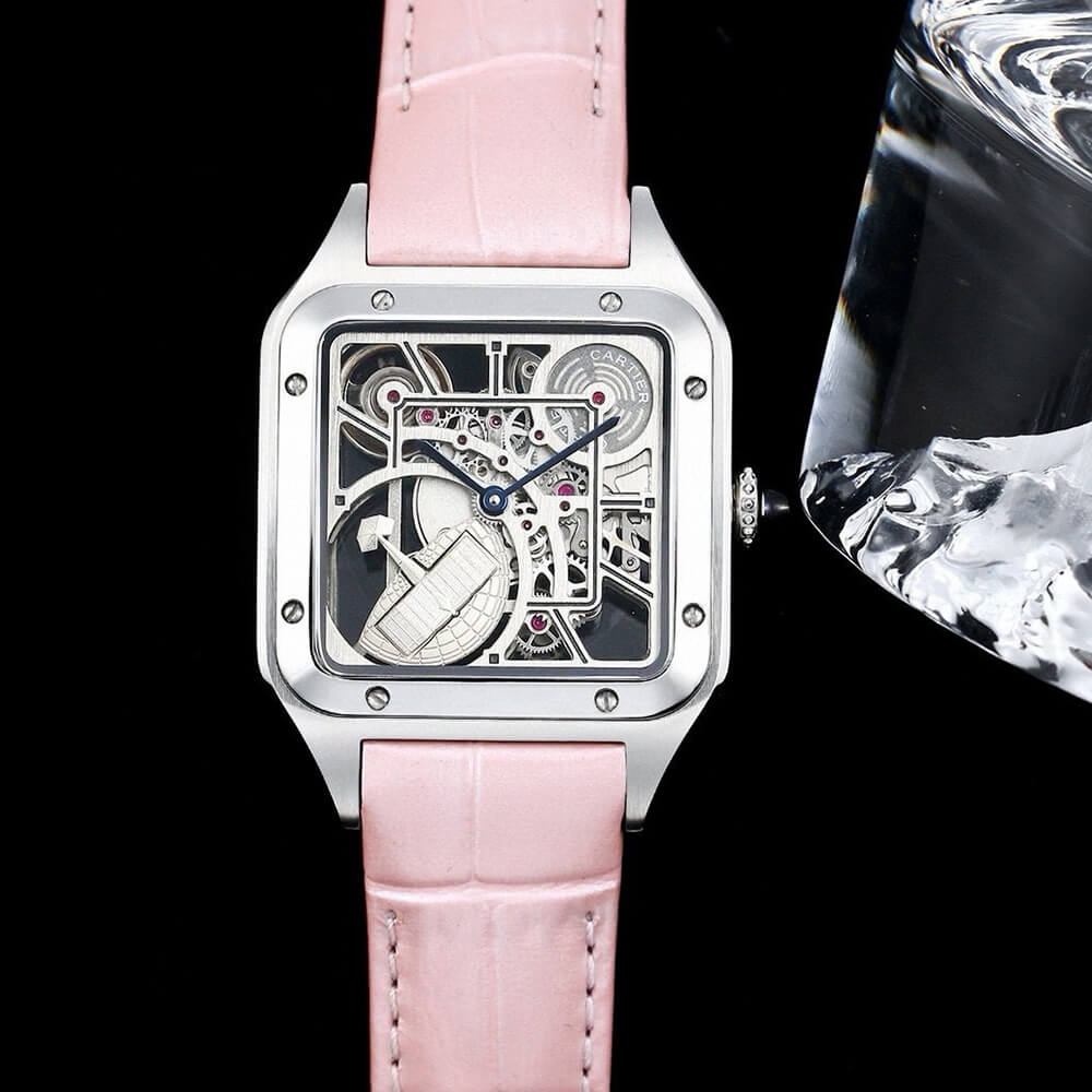 Ca*t1er Santos Skeleton Watch