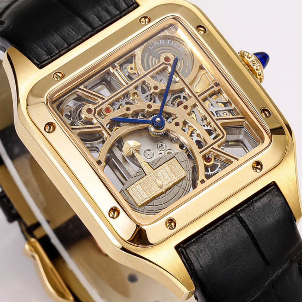 Ca*t1er Santos Skeleton Watch