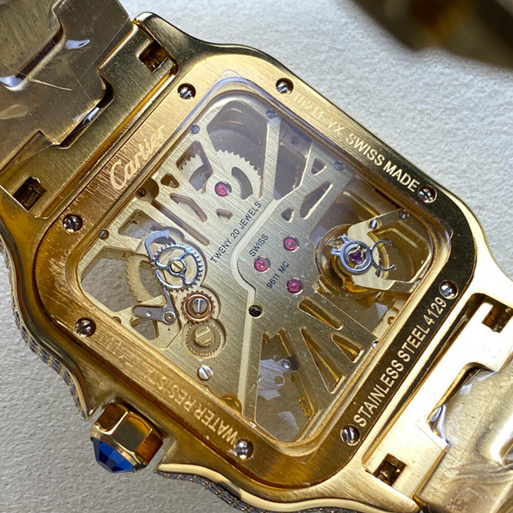 Ca*t1er Santos Skeleton Watch