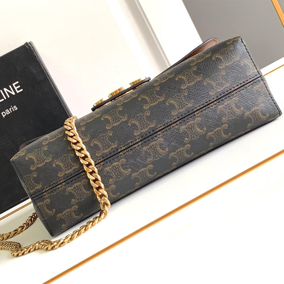 Medium Ce1i*e VICTOIRE BAG WITH LOGO PRINT