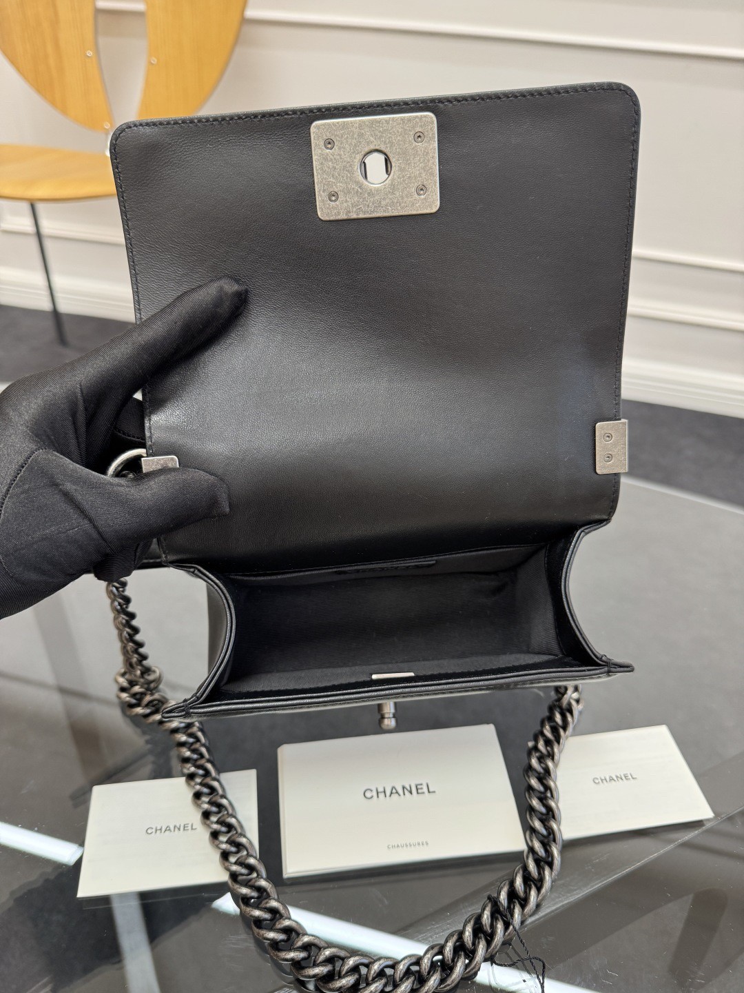 SMALL BOY Ch**el HANDBAG