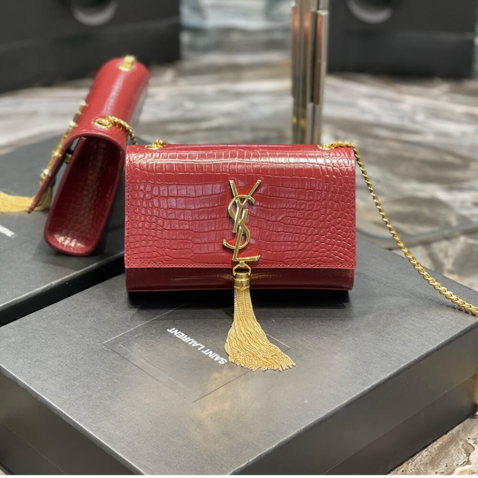 Y51 KATE EMBOSSED SHOULDER BAG