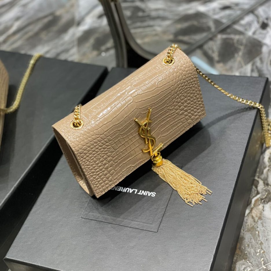 Y51 KATE EMBOSSED SHOULDER BAG