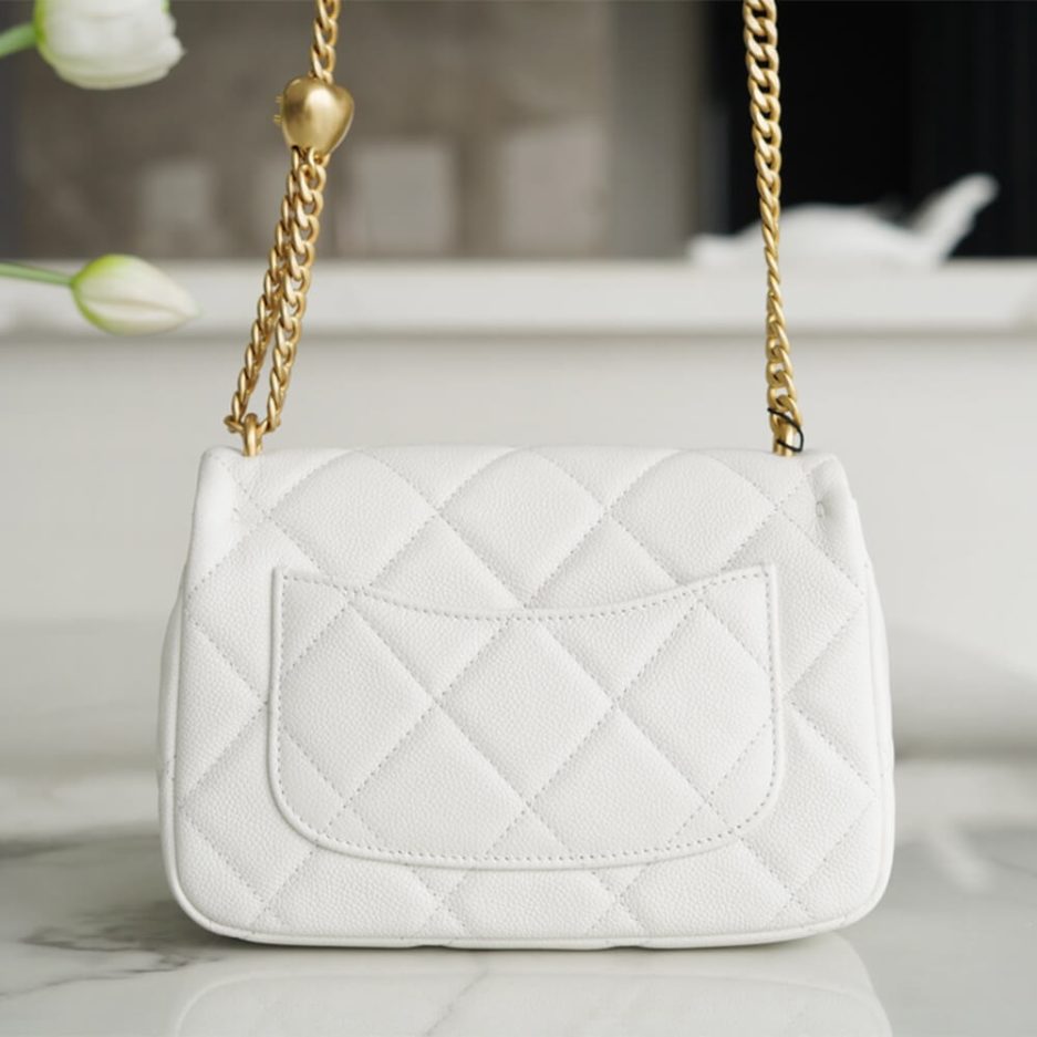 Ch**el Love Gold Ball Chain Shoulder Bag