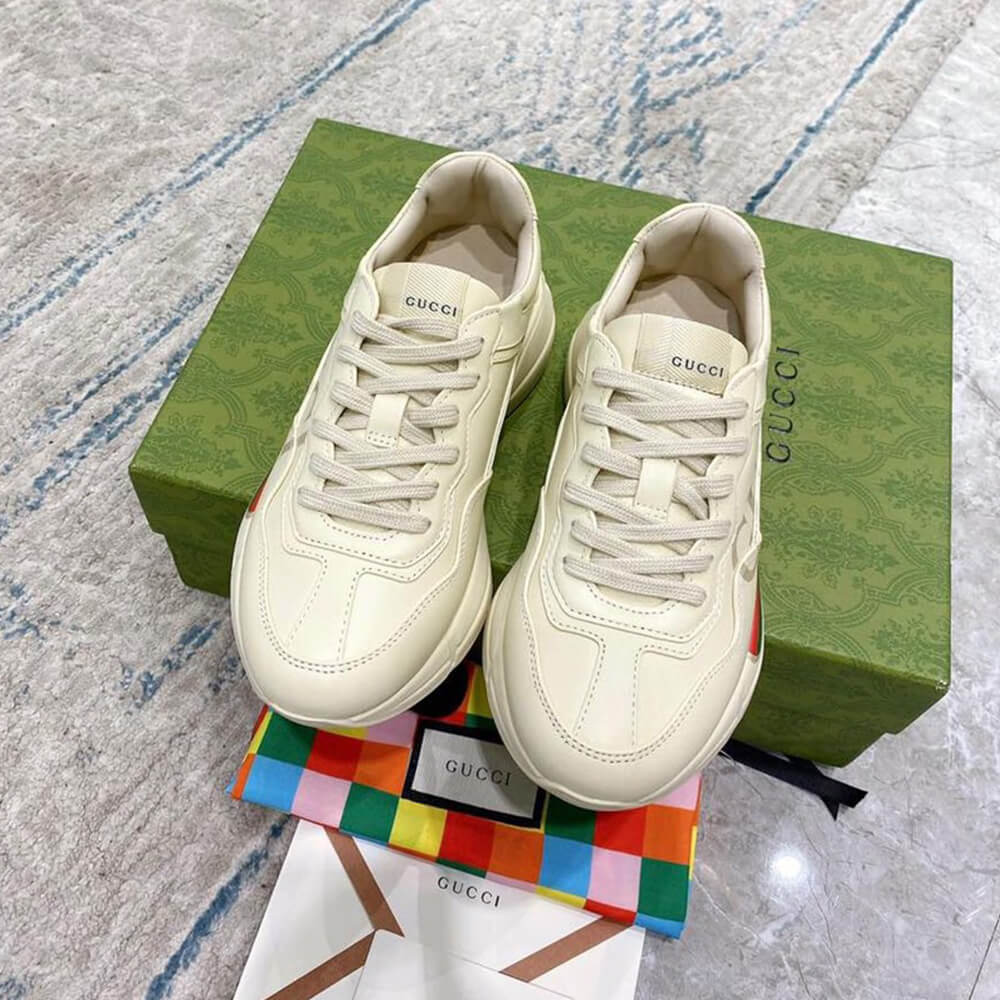 Rhyton Gvc*1 logo leather sneaker