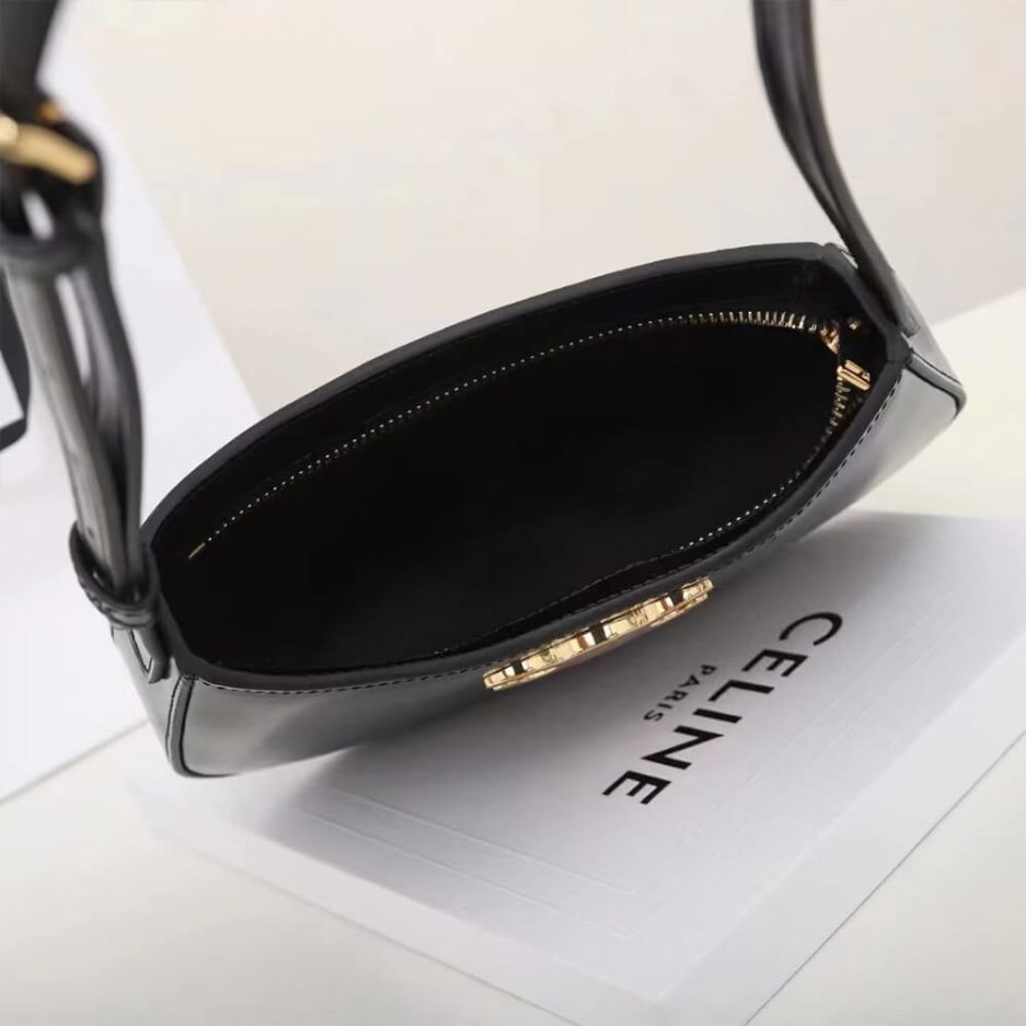 Ce1i*e MEDIUM TILLY BAG in shiny calfskin