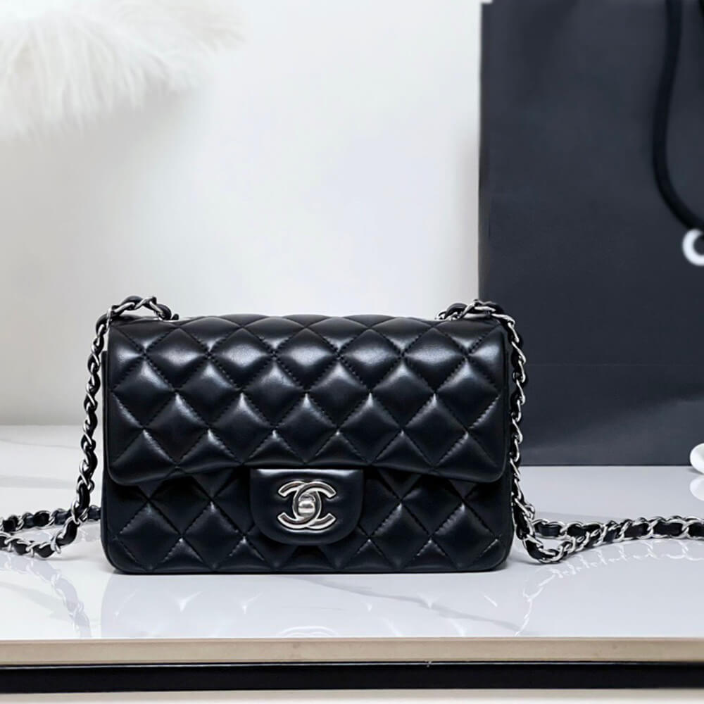 Ch**el MINI FLAP BAG(HIGH-END GRADE)